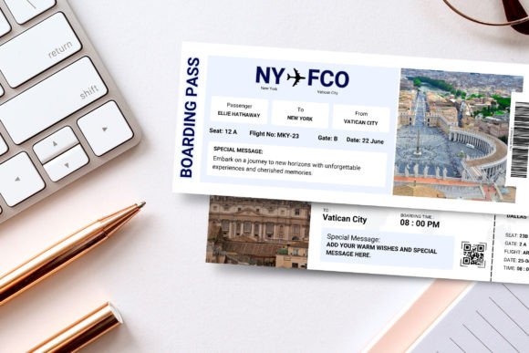 Vatican City Trip Surprise Gift Ticket