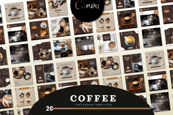 Aesthetic Coffe Shop Instagram Post