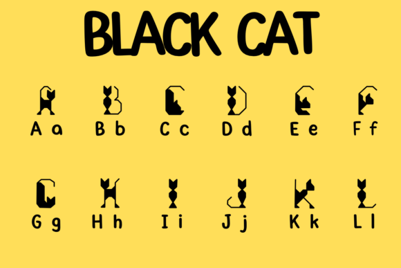 Black Cat Font - Preview 1