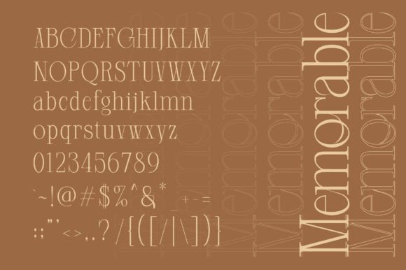 Closed Memory Font - Preview 5