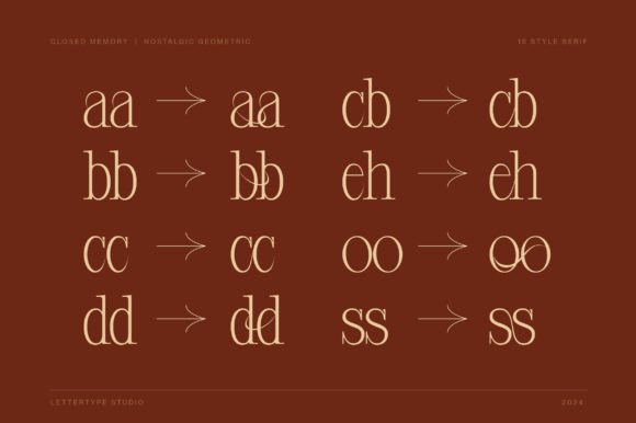 Closed Memory Font - Preview 6