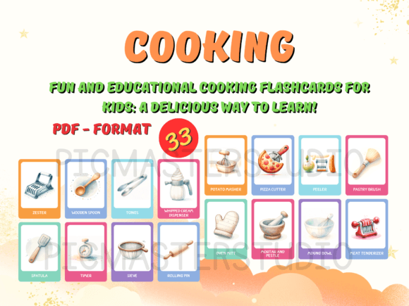 Cooking Flashcards for Kids