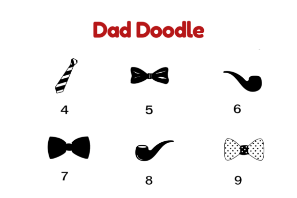 Dad Doodle Font PNG with transparent background - Preview 3