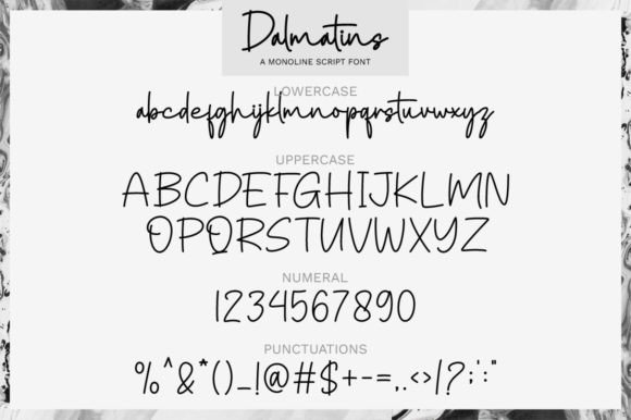 Dalmatins Font PNG with transparent background - Preview 6