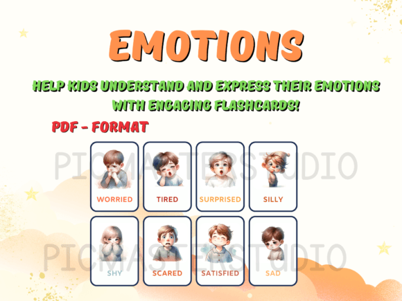 Emotions Flashcards for Kids