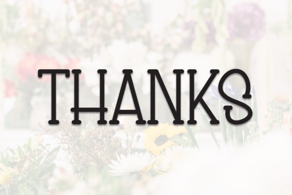 Flower Store Font PNG with transparent background - Preview 6