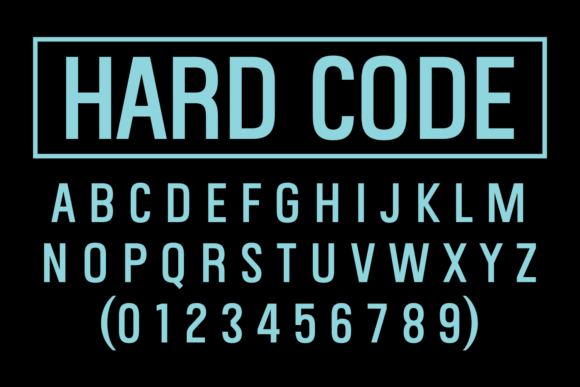 Hard Code Font - Preview 2