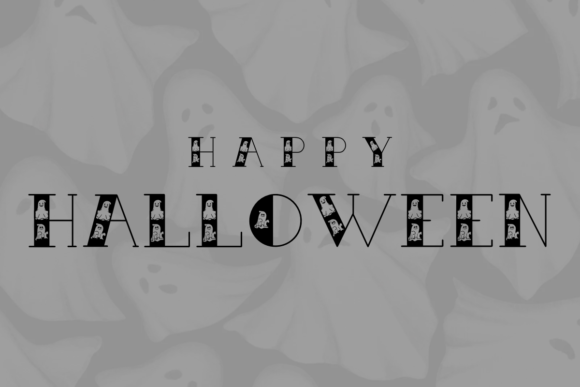 Horror Halloween Font PNG with transparent background - Preview 2