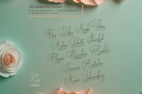 Juliette Rayleigh Font PNG with transparent background - Preview 4