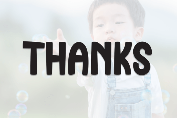 Kids Bubble Font PNG with transparent background - Preview 6