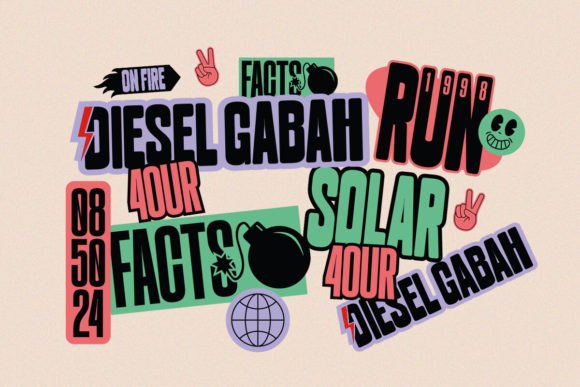 Norguba Font PNG with transparent background - Preview 3