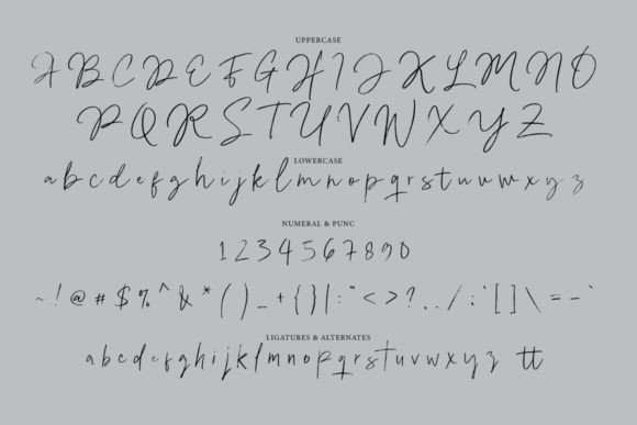 Pigane Font PNG with transparent background - Preview 5