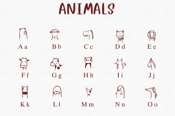 Animals Font - Preview 1