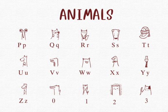 Animals Font - Preview 2