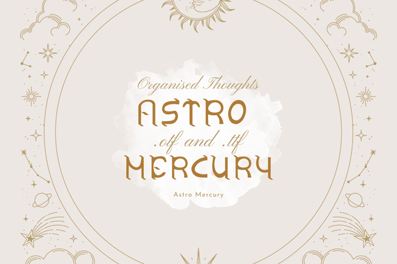 Astro Mercury Font - Preview 1
