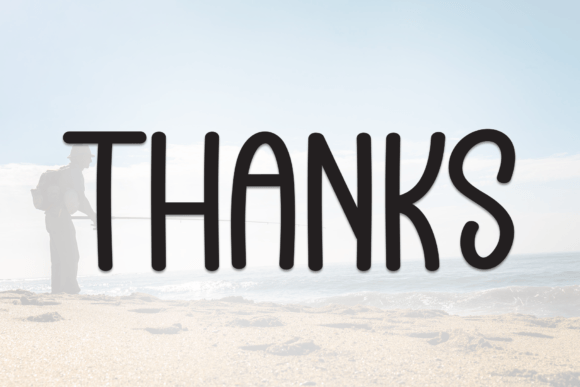 Beach Fishing Font - Preview 6