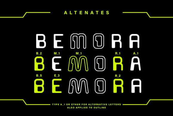 Bemora Font - Preview 1