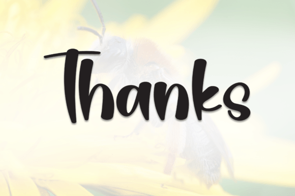 Cute Bee Font - Preview 6