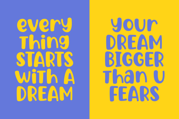 Dream Sunday Font - Preview 2