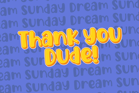 Dream Sunday Font - Preview 5