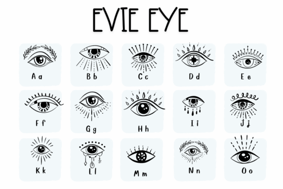 Evil Eye Font - Preview 1