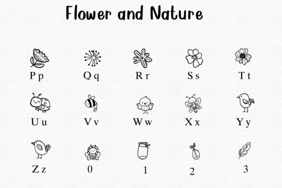 Flower and Nature Font - Preview 2