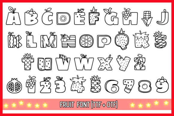 Fruit Font - Preview 1