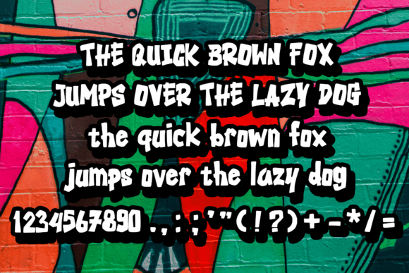 Graffiti Night Font PNG with transparent background - Preview 3