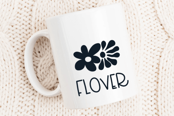 Groovy Abstract Font PNG with transparent background - Preview 4