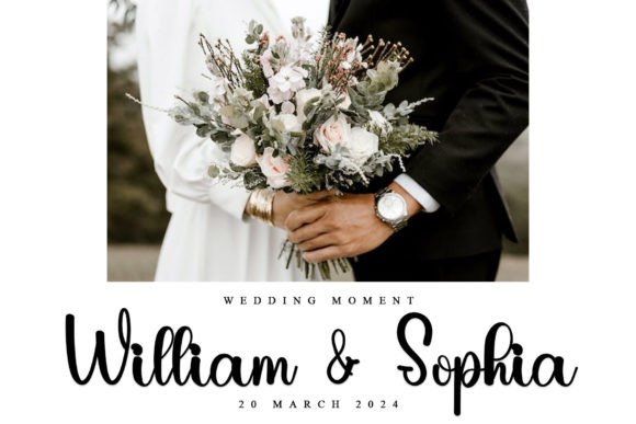 Happy Wedding Font - Preview 1