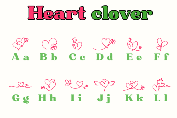 Heart Clover Font - Preview 1