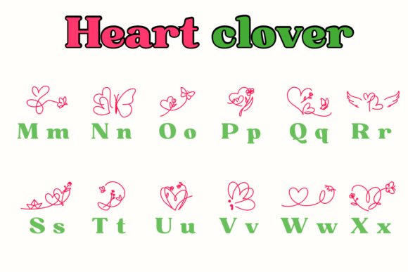 Heart Clover Font - Preview 2