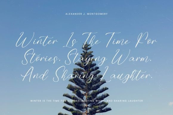 Homestay Winter Font - Preview 2