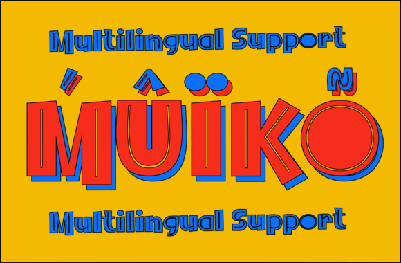 Muiko Font PNG with transparent background - Preview 6