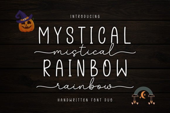 Mystical Rainbow Duo Script & Handwritten Font By soderi graphicslide