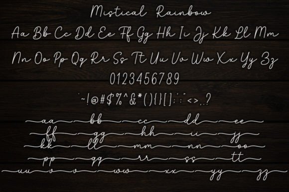 Mystical Rainbow Duo Font font preview - 5