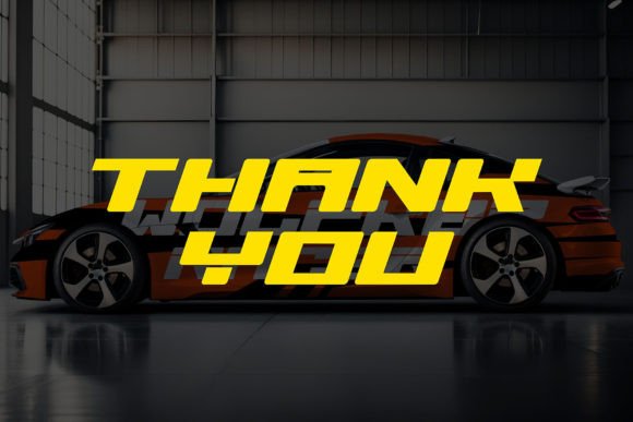 Racing Crime Font PNG with transparent background - Preview 6