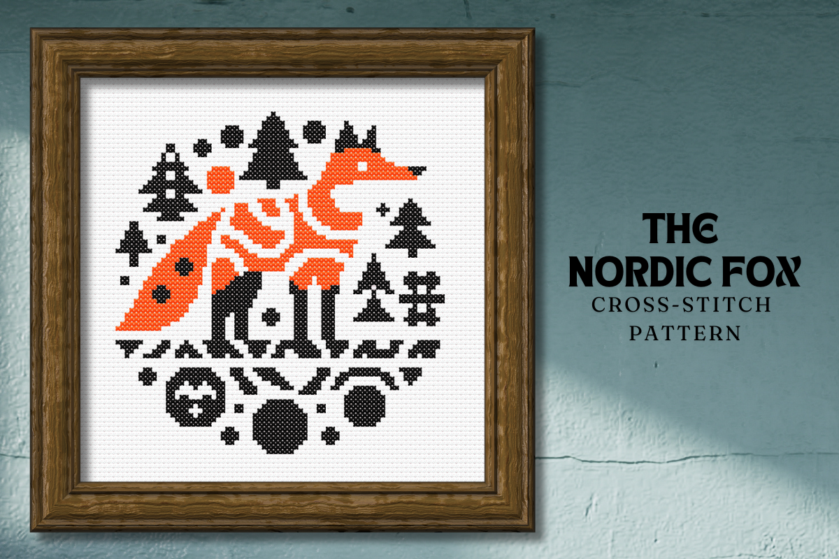 The Nordic Fox Cross Stitch Pattern