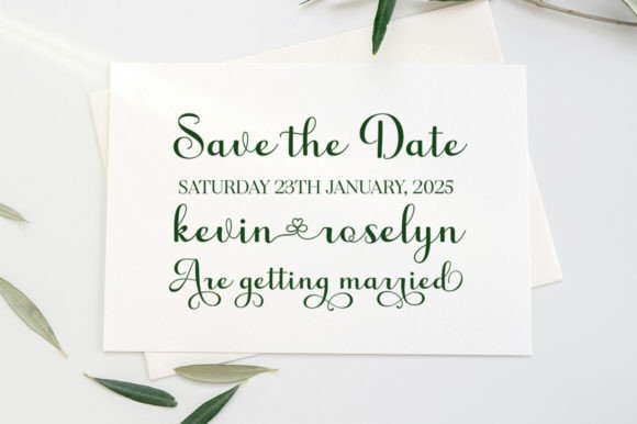Bening Script Font - Preview 2