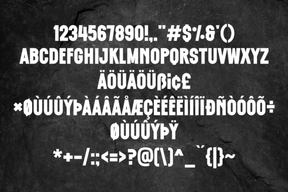 Black Stone Font - Preview 2