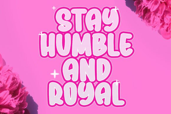 Cutely Pinky Font PNG with transparent background - Preview 3