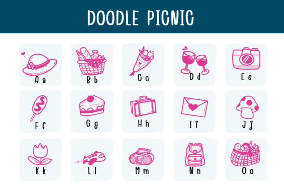Doodle Picnic Font - Preview 1