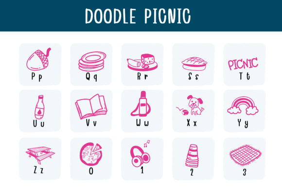 Doodle Picnic Font - Preview 2