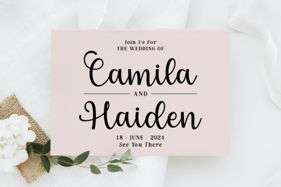 Hey Charmela Font PNG with transparent background - Preview 1