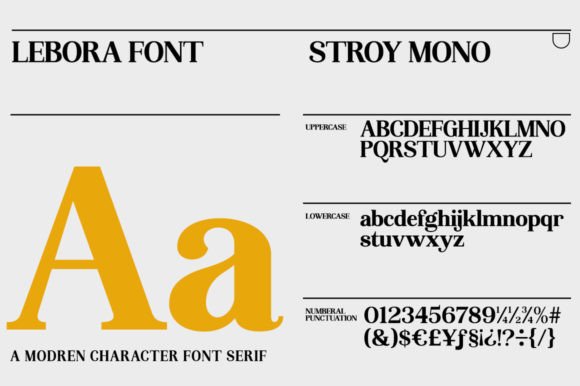 Lebora Font PNG with transparent background - Preview 2