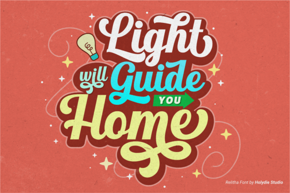 Relitha Font PNG with transparent background - Preview 3