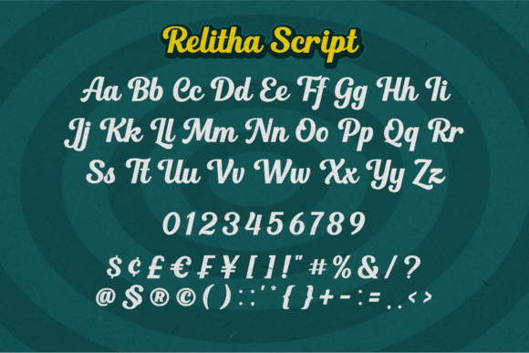 Relitha Font PNG with transparent background - Preview 6