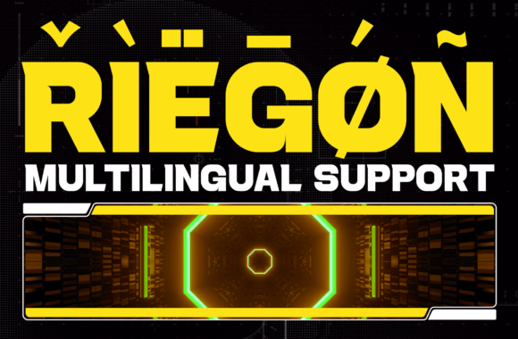 Riegon Font PNG with transparent background - Preview 4