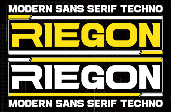 Riegon Font PNG with transparent background - Preview 6