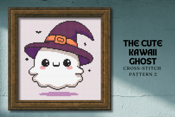 The Kawaii Ghost Cross Stitch Pattern 2